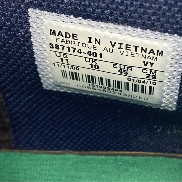 Nike || Ruckus Mid 387174-401; Size 11; Navy & White - Picture 13 of 16